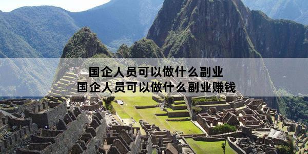 国企人员可以做什么副业 国企人员可以做什么副业赚钱